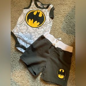 Batman set, size 6-9 months, used
